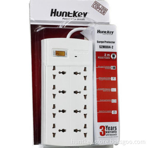 Universal Power Strip with 8 Sockets and Surge Protection